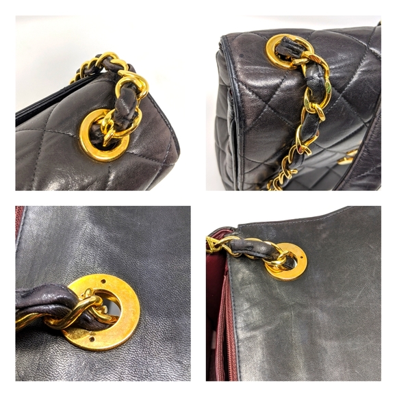 🎉HP🎉CHANEL Black Bag Quilted Flap Bag Vintage - Picture 15 of 16